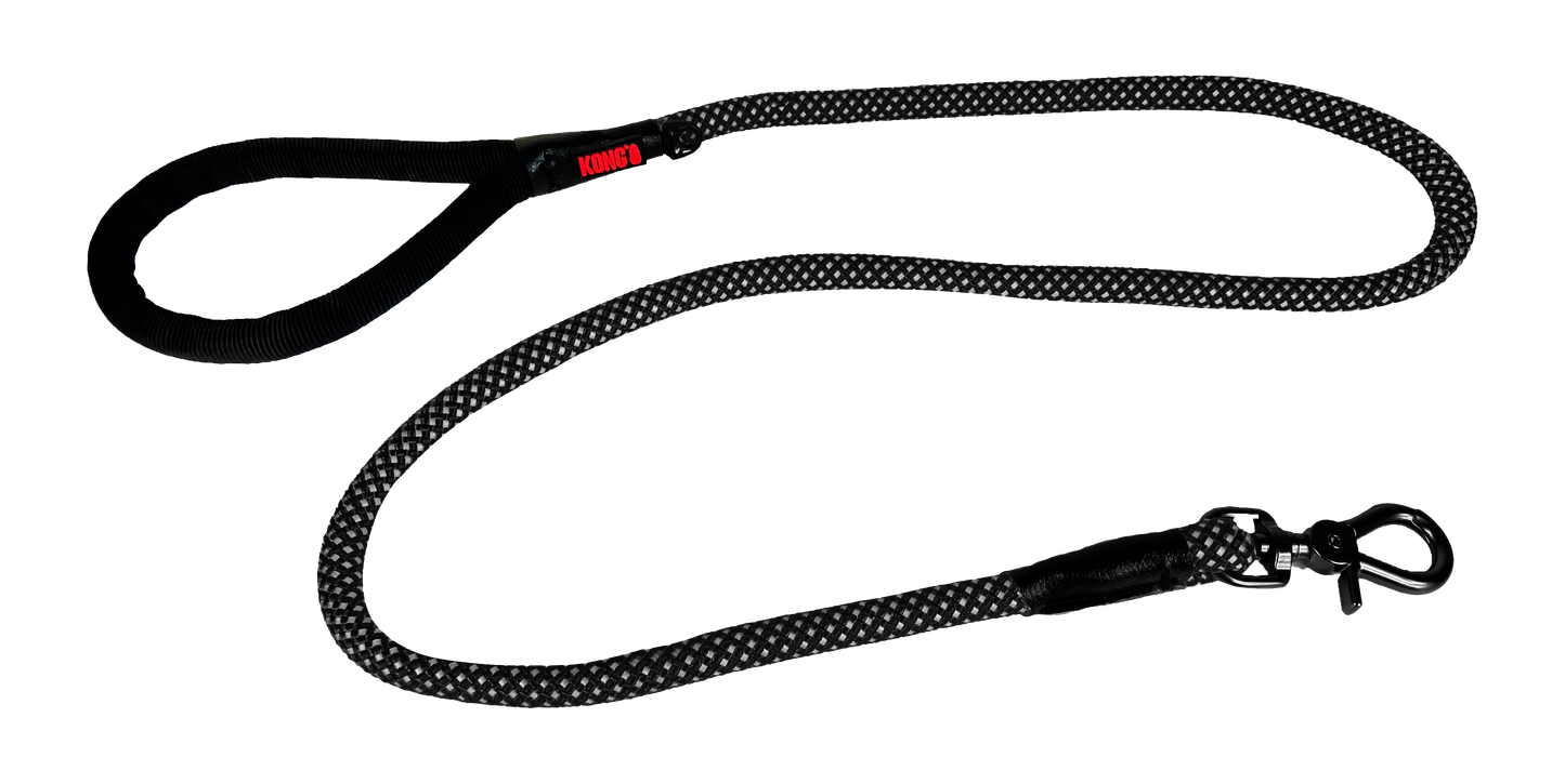 KONG Rope Leash Schwarz