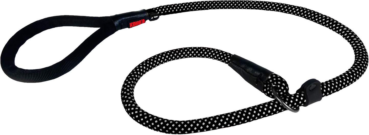 KONG Rope Slip Leash Schwarz