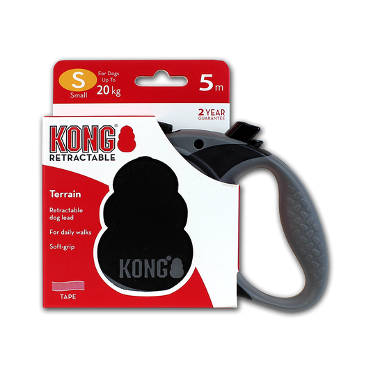 KONG Retractable Leash - Terrain Schwarz S