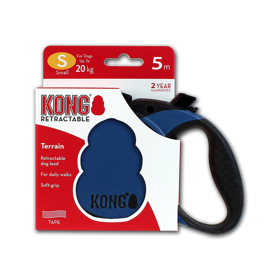 KONG Retractable Leash - Terrain Blau S