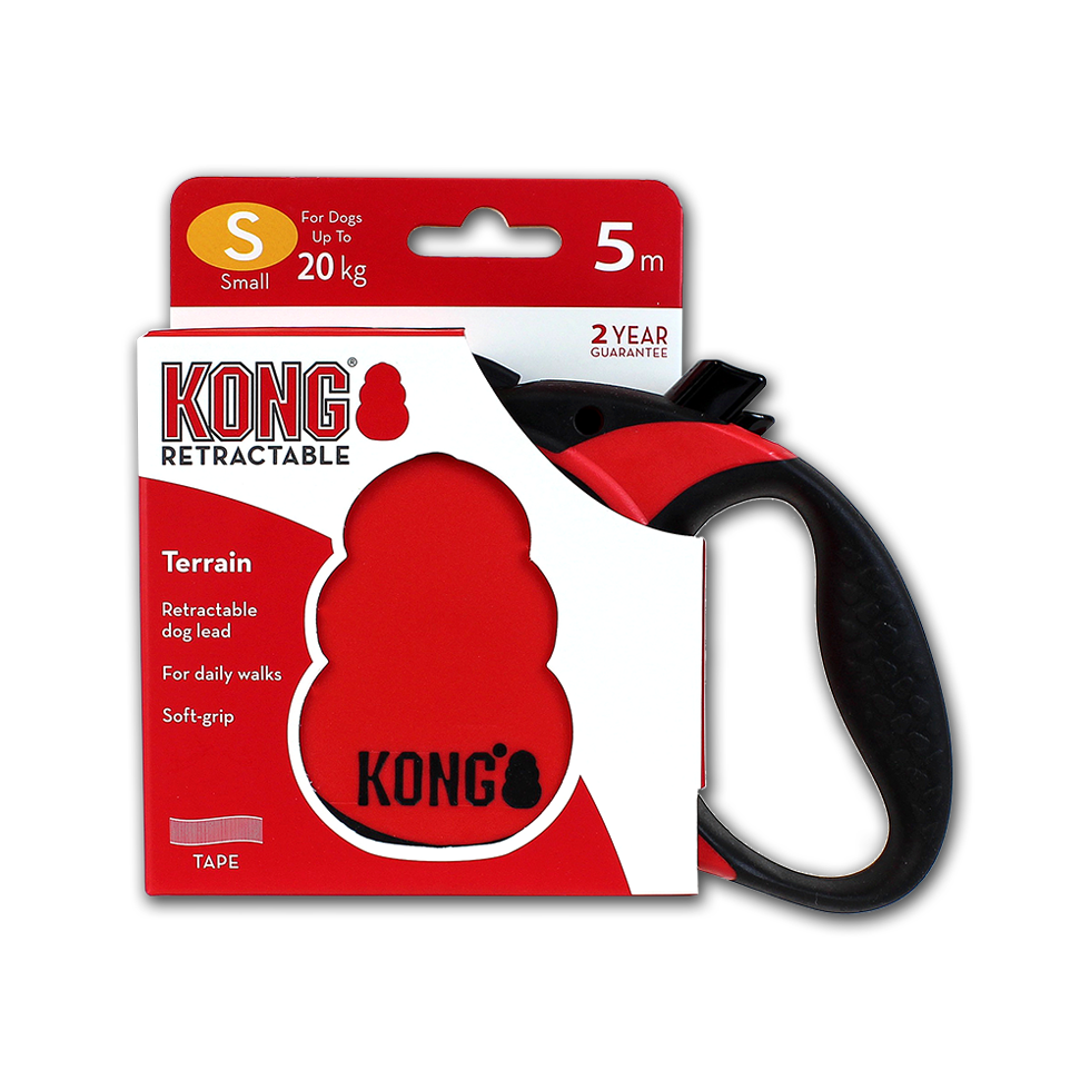 KONG Retractable Leash - Terrain Rot S
