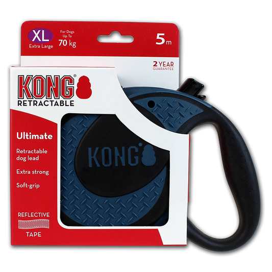 KONG Retractable Leash - Ultimate Blau