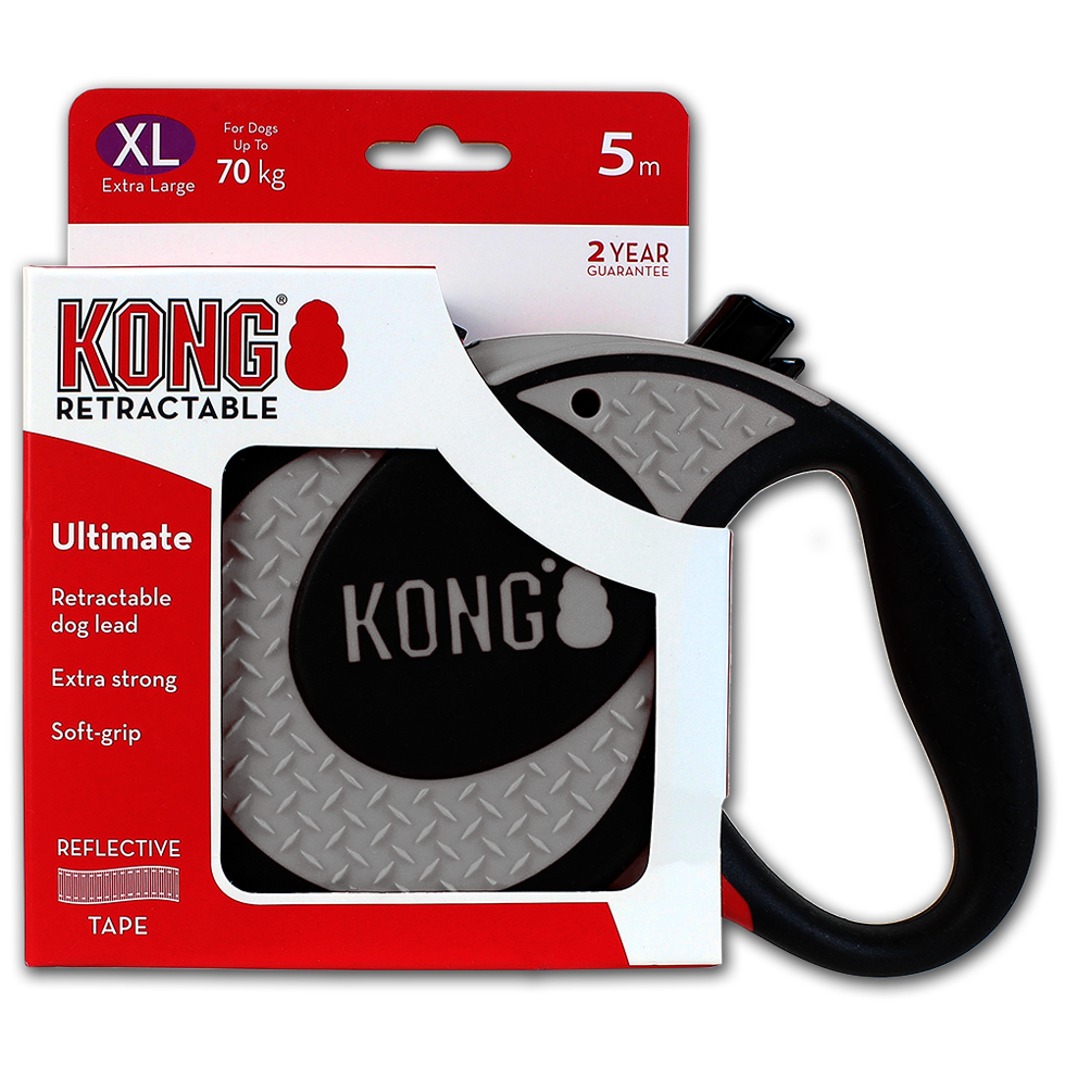 KONG Retractable Leash - Ultimate Grau