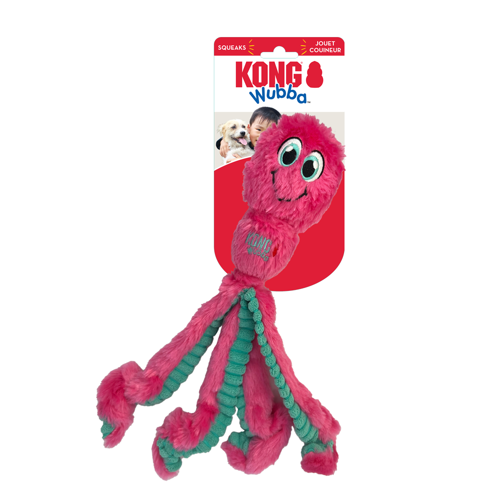 KONG Wubba Octopus Assorti L