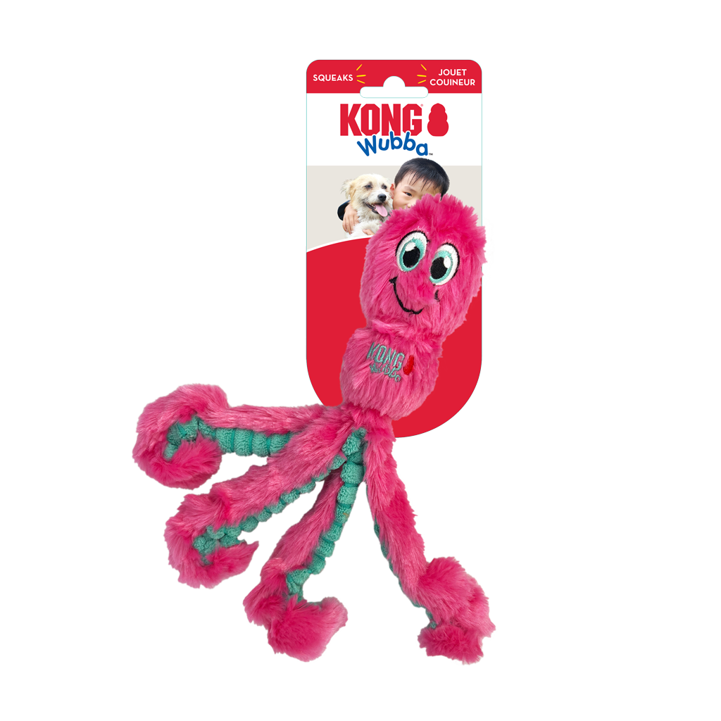 KONG Wubba Octopus Assorti S
