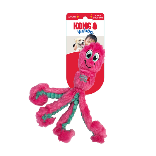 KONG Wubba Octopus Assorti S