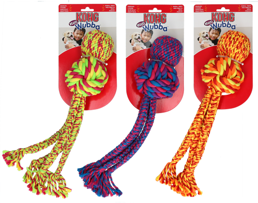 KONG Wubba Weaves mit Seil Assorti XL