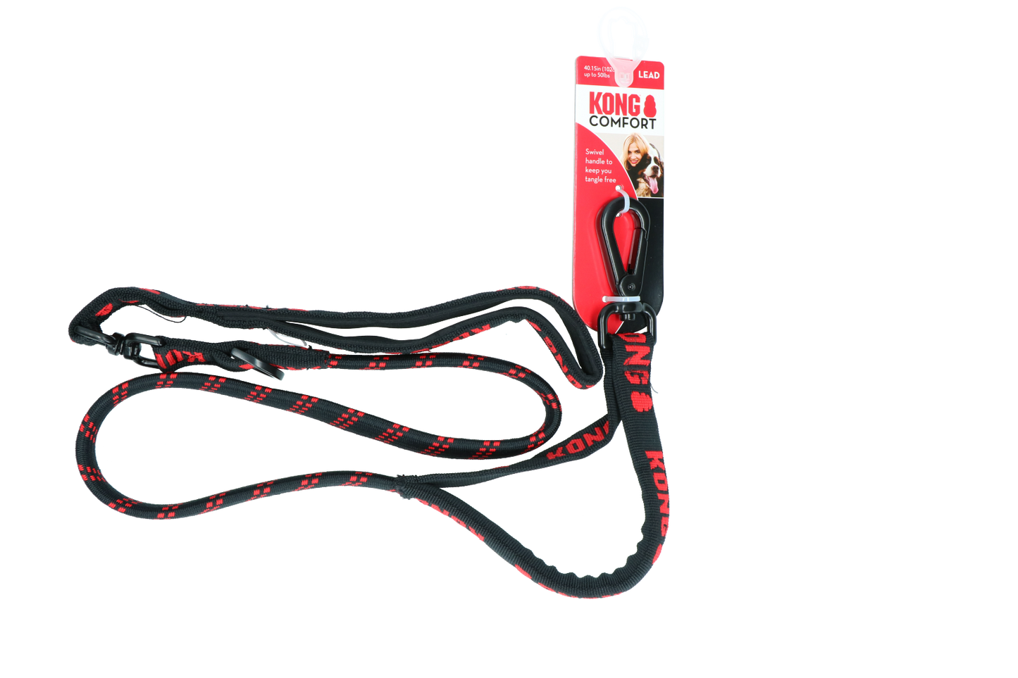 KONG Zero-Shock Leash Schwarz
