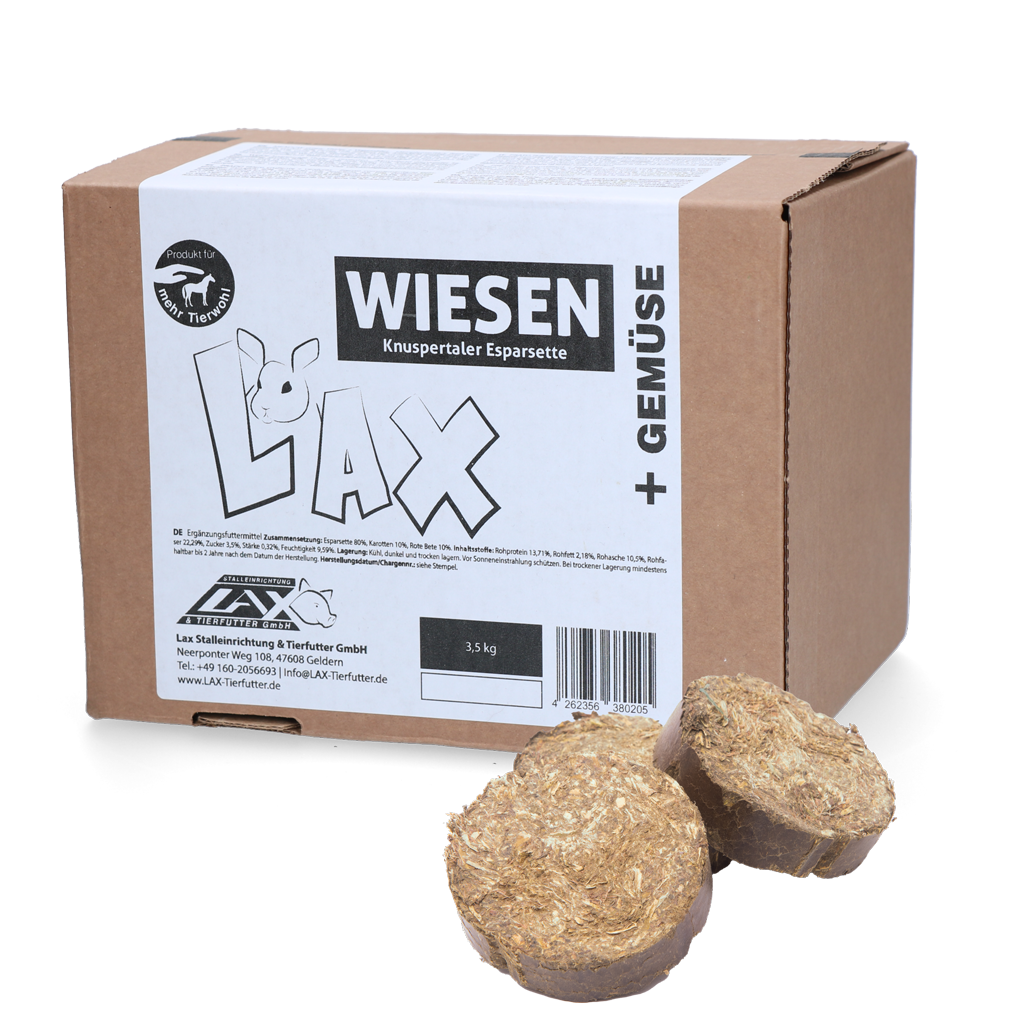 Lax Wiesen Knuspertaler Esparsette & Gemüse 3,5 kg (20 Stück)