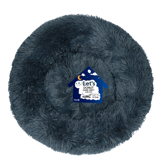 Let's Sleep Donut Dunkelgrau XL