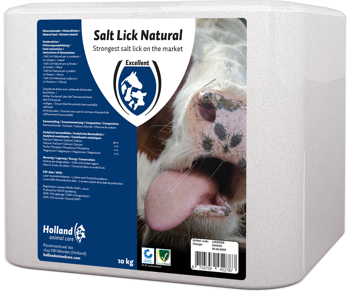 Excellent Leckstein Naturell für alle Tiere 10 kg