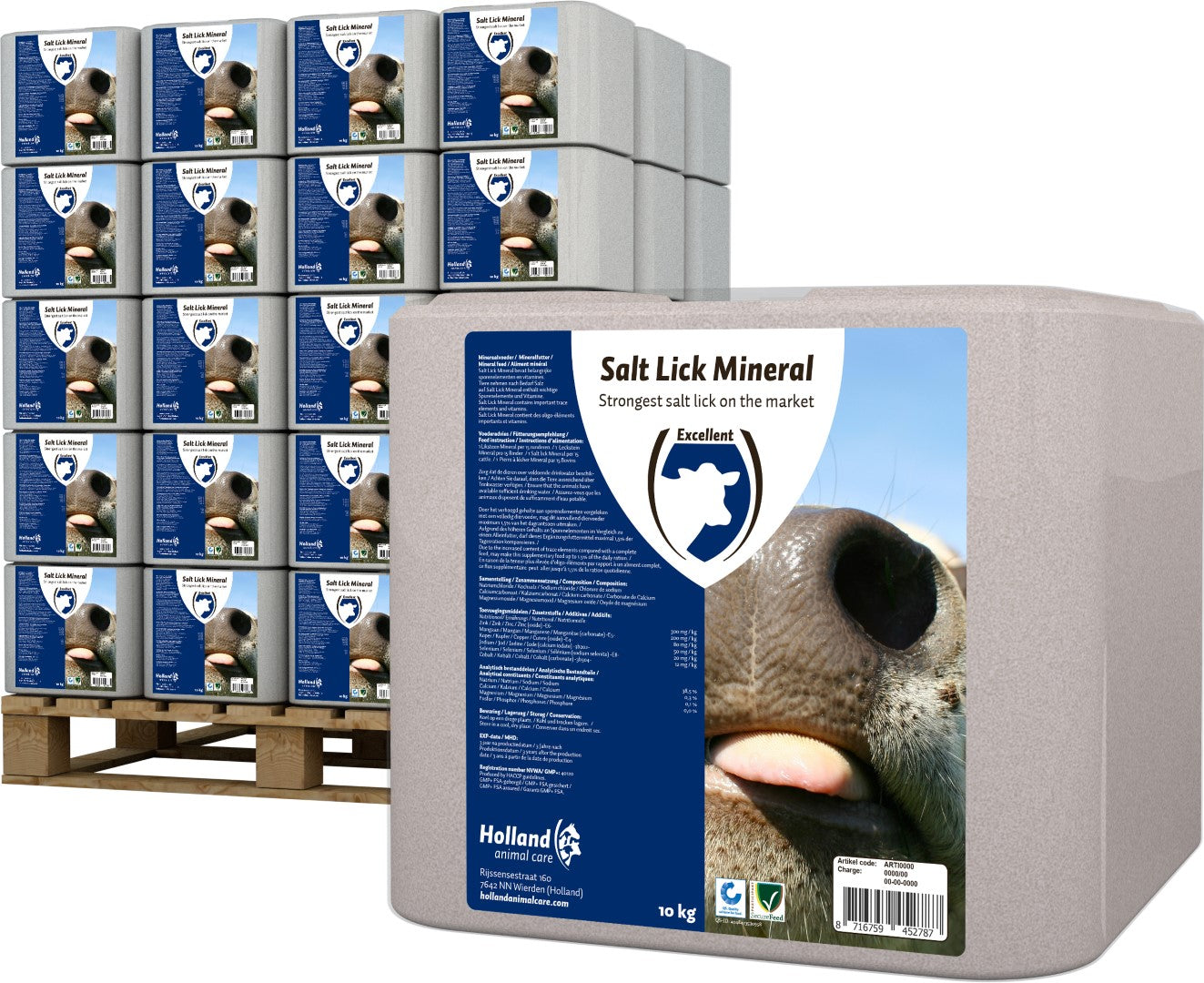 Excellent Leckstein Mineral Rindvieh 10 kg by Hoffreund