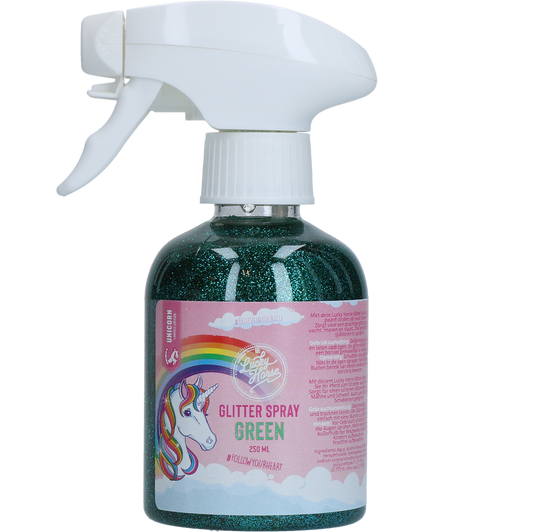Lucky Horse Unicorn Glitzerspray Grün