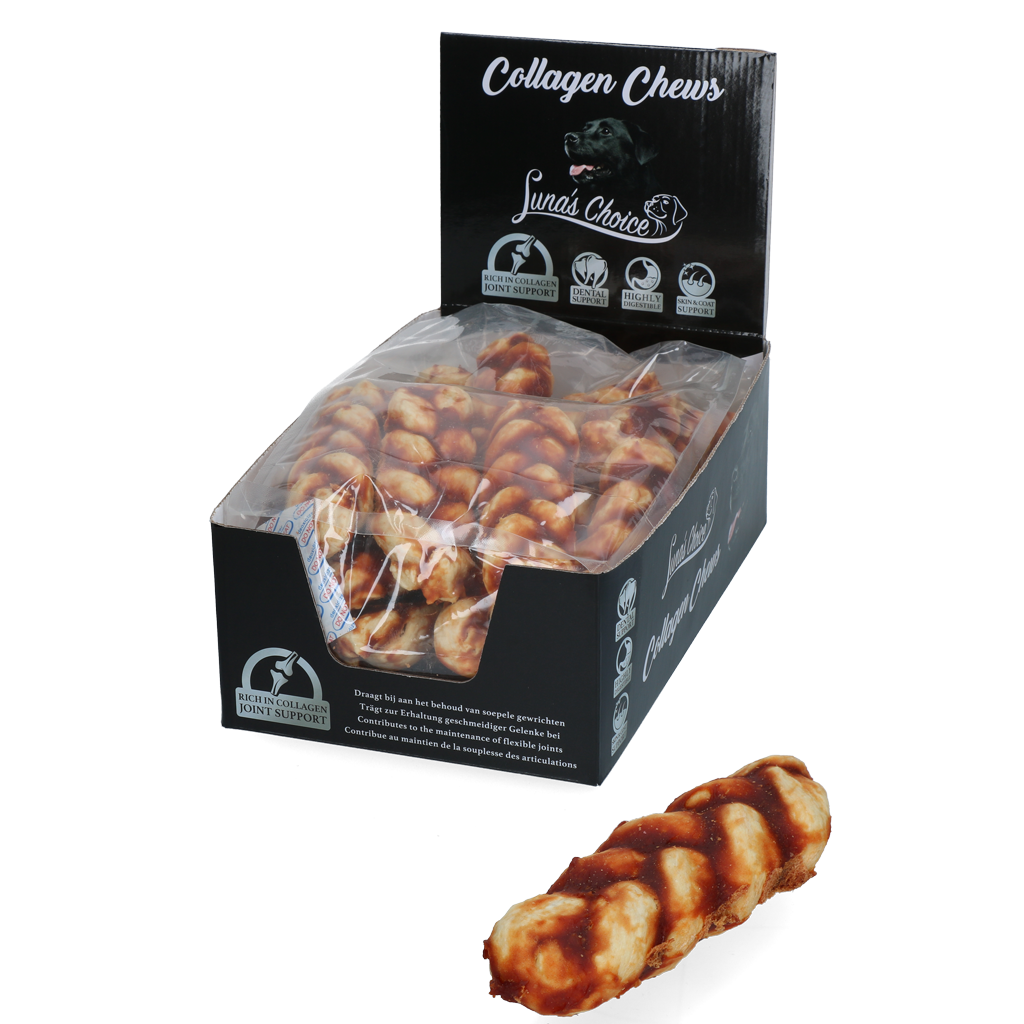 Luna's Choice Collagen Chews Braid Lachs M