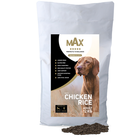 Max Adult Gepresste Pellets Huhn & Reis 12 kg