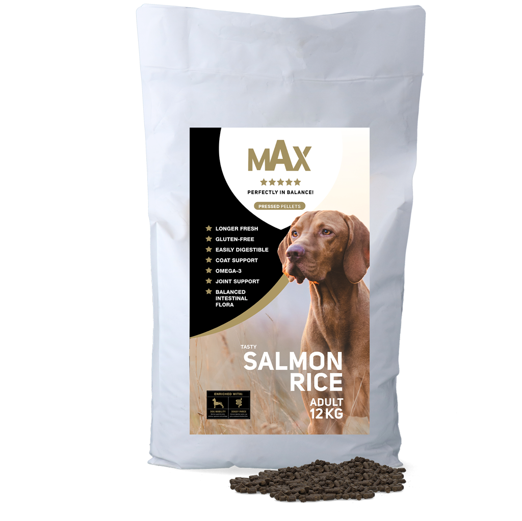 Max Adult Gepresste Pellets Lachs & Reis 12 kg