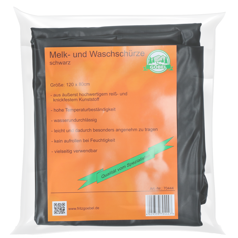 Milch- und Wasserschürze Multifunktional 80 x 120 cm Schwarz