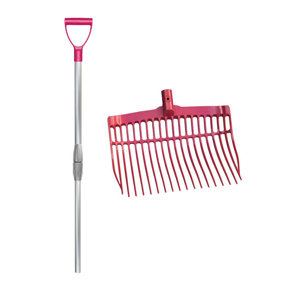 Dunggabel mit Stiel Rosa