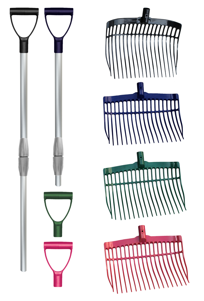 Dunggabel mit Stiel Schwarz