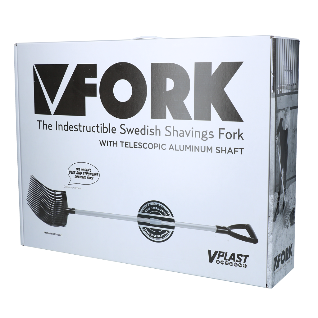 Dunggabel mit Stiel Rosa