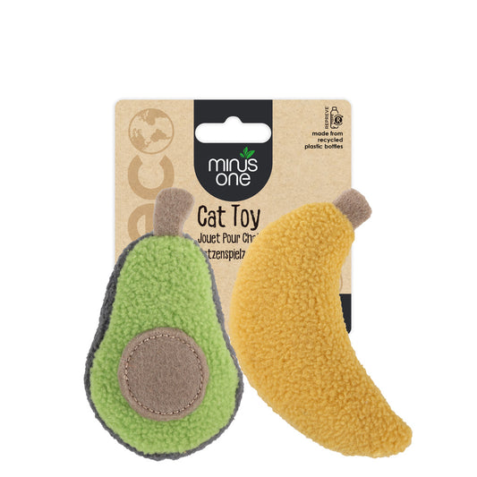Minus One Fruit Cat Toys Avacado & Banana