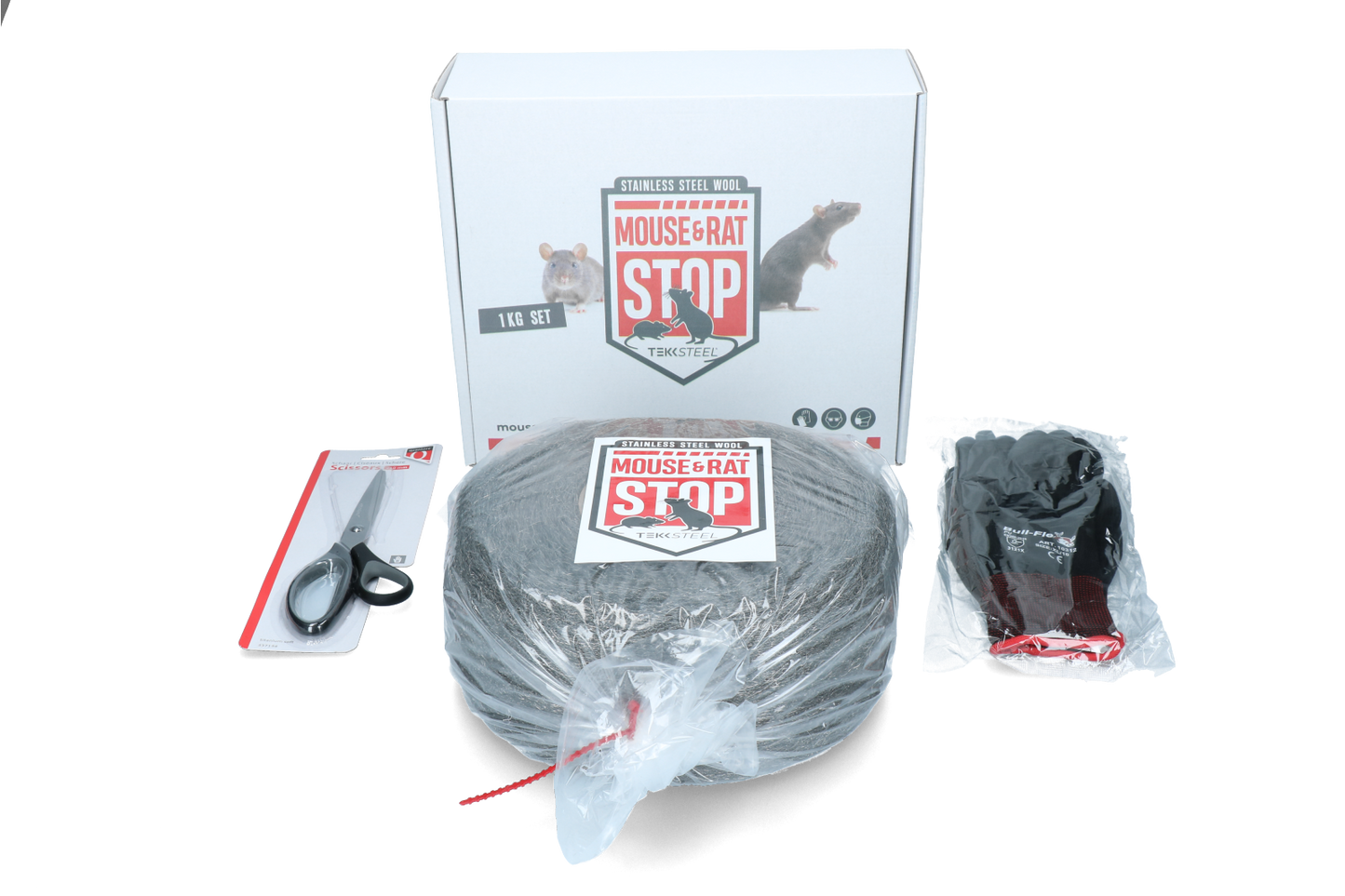 Mouse & Rat Stop Stahlwolle 1 kg Set