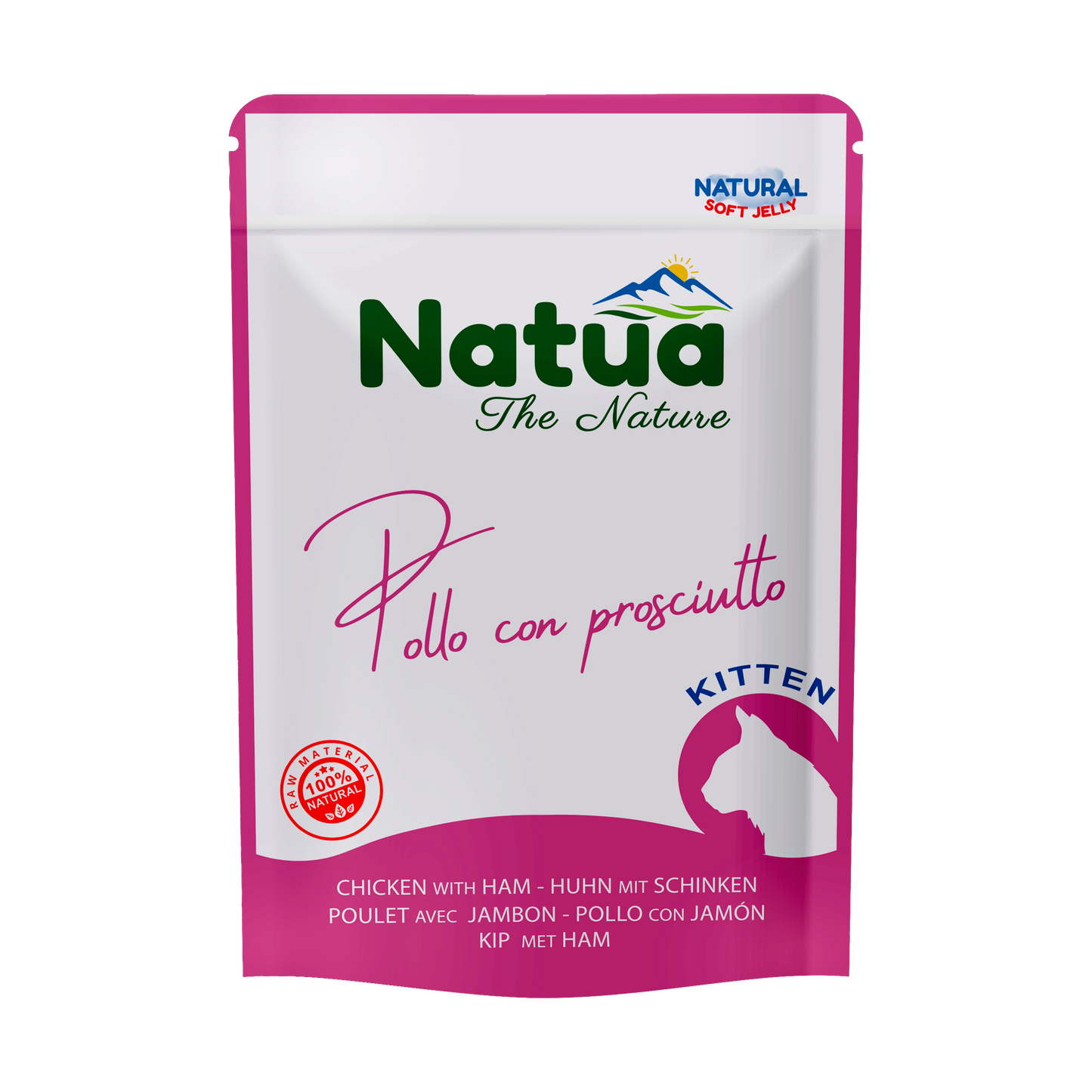 Natua Natural Pouch Katze Hähnchen mit Schinken (Kitten)