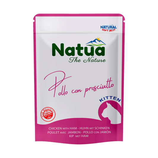 Natua Natural Pouch Katze Hähnchen mit Schinken (Kitten)