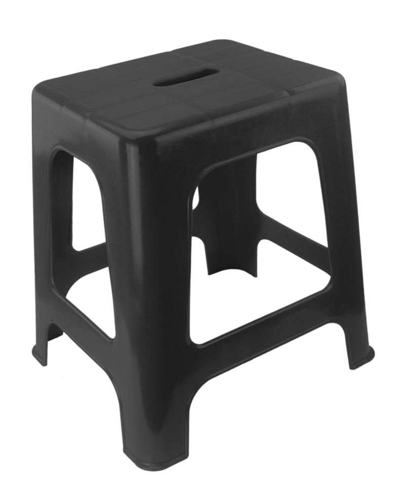 Aufstieghilfe und Sitz Schwarz