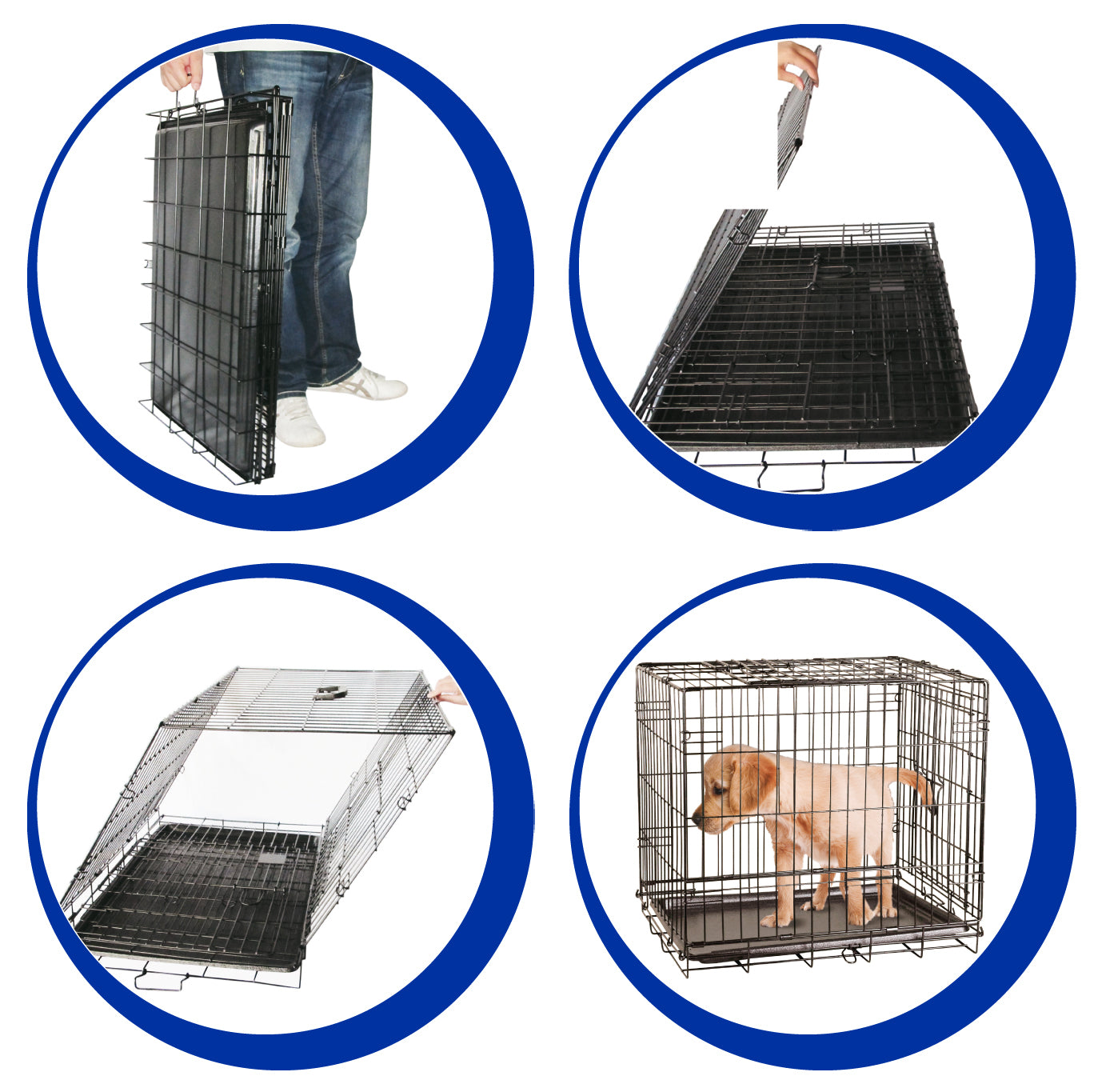 Pawise Wire Dog Crate M