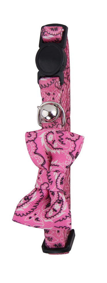 Pawise Cat Collar With Bowknot Rosa