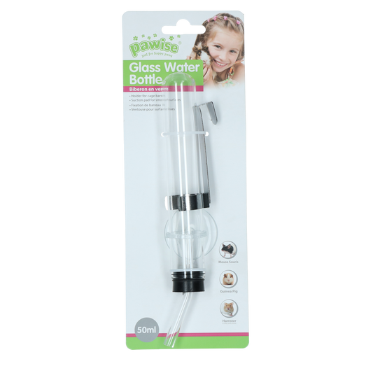 Pawise Hamster Glass Water Bottle