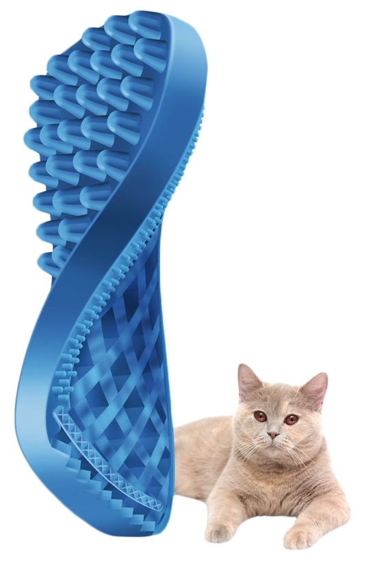 Pet+Me Cat Hair Brush Kurzhaar Blau