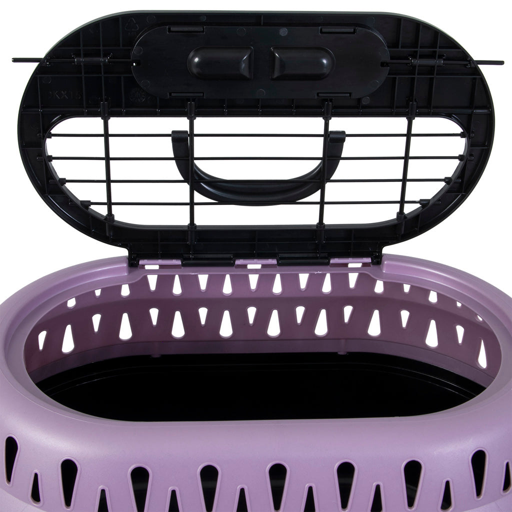 Petmate Top Load Cat Kennel Pearl Bubble Grape