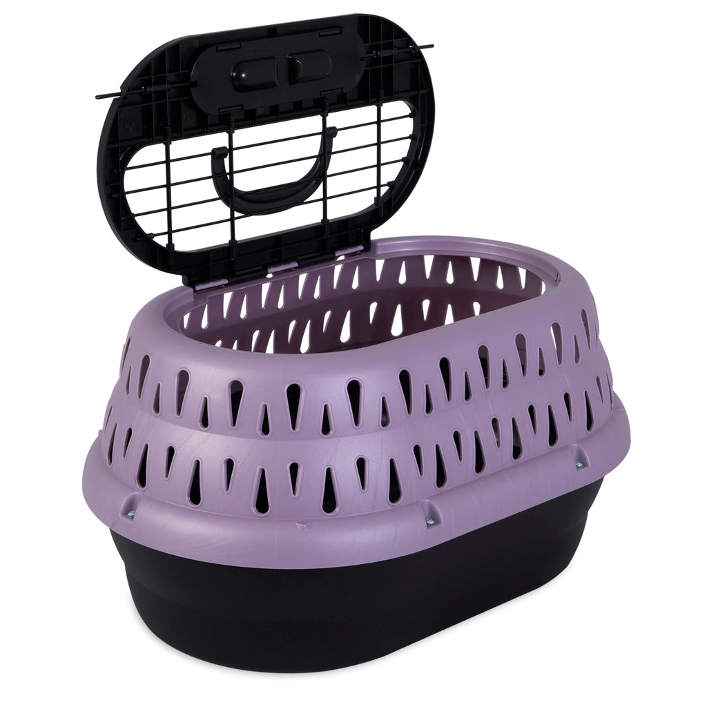 Petmate Top Load Cat Kennel Pearl Bubble Grape