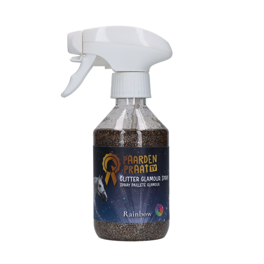 Paardenpraat TV Glitter Glamour Spray Regenbogen