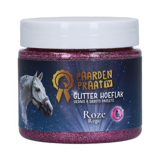 Paardenpraat TV Glitzer Huflack Rosa