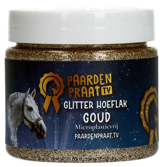 Paardenpraat TV Glitzer Huflack Gold