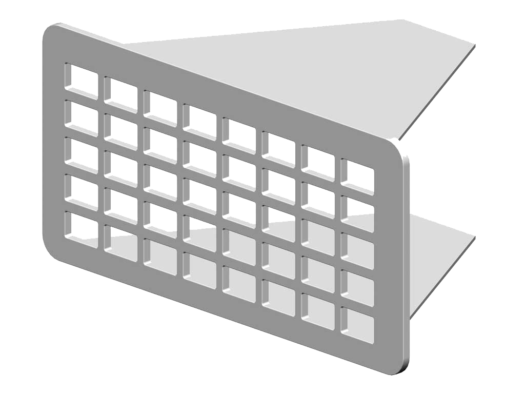 RenoFix Renovierung Gitter Edelstahl 5 x10,5 cm