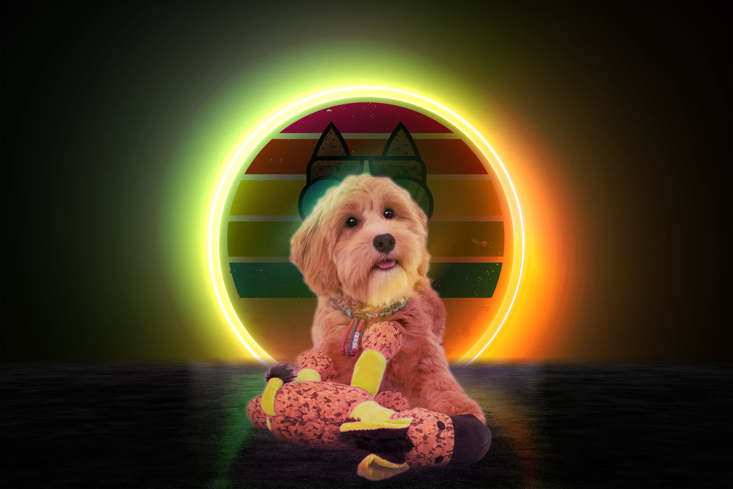 Retrodog Donkey Gelb S