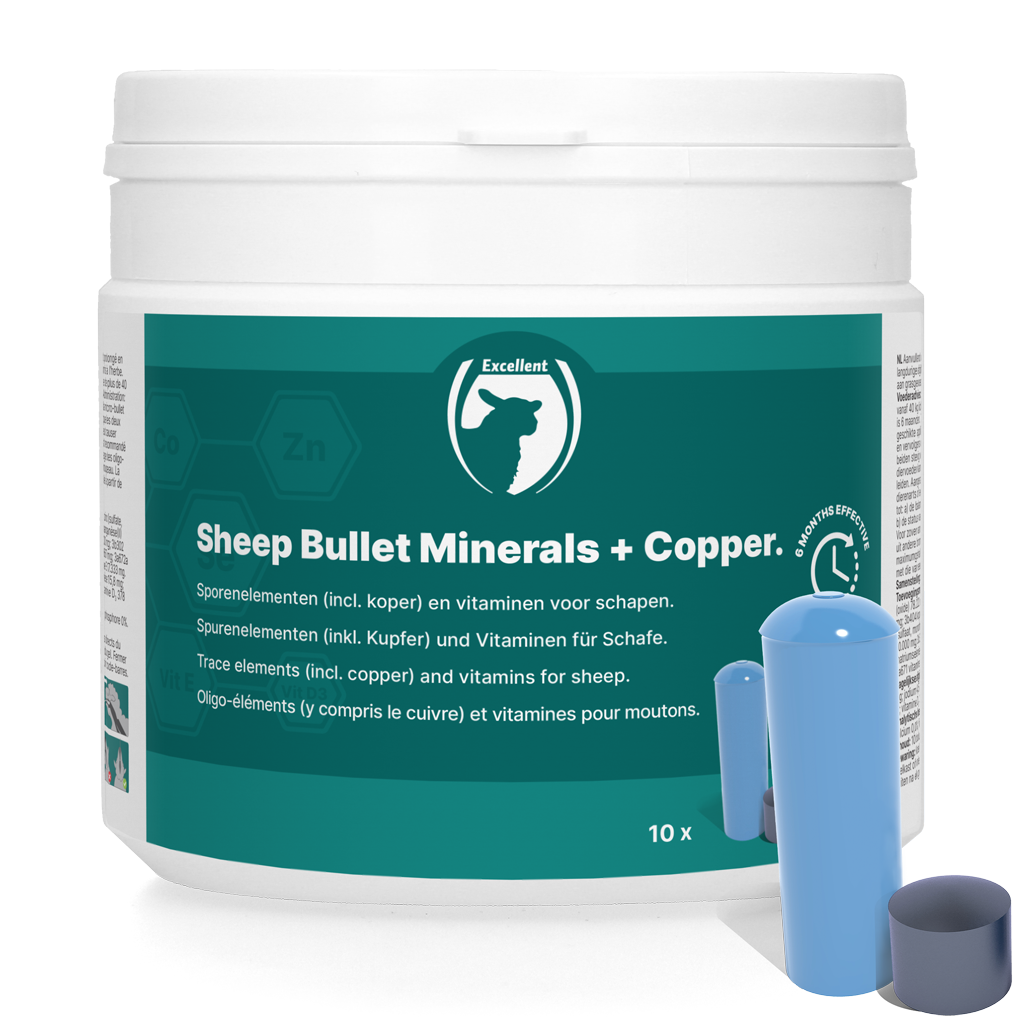 Excellent Sheep Bullet Minerals + Kupfer 10 St.