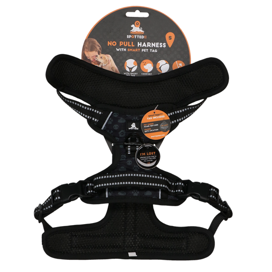 Spotted! Pro No Pull Harnas Dunkelgrau S