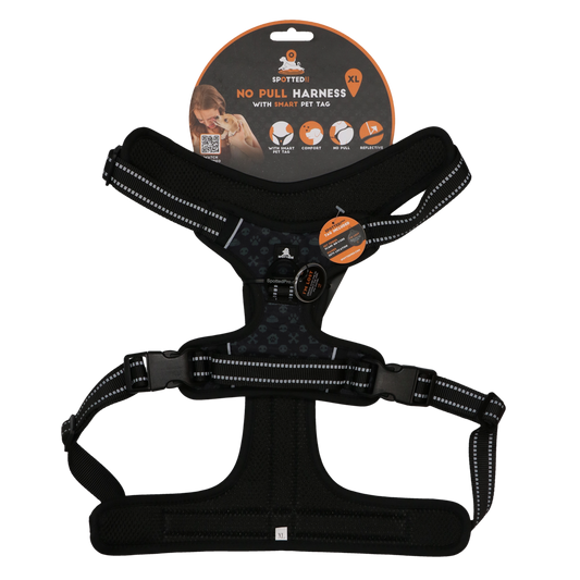 Spotted! Pro No Pull Harnas Dunkelgrau XL