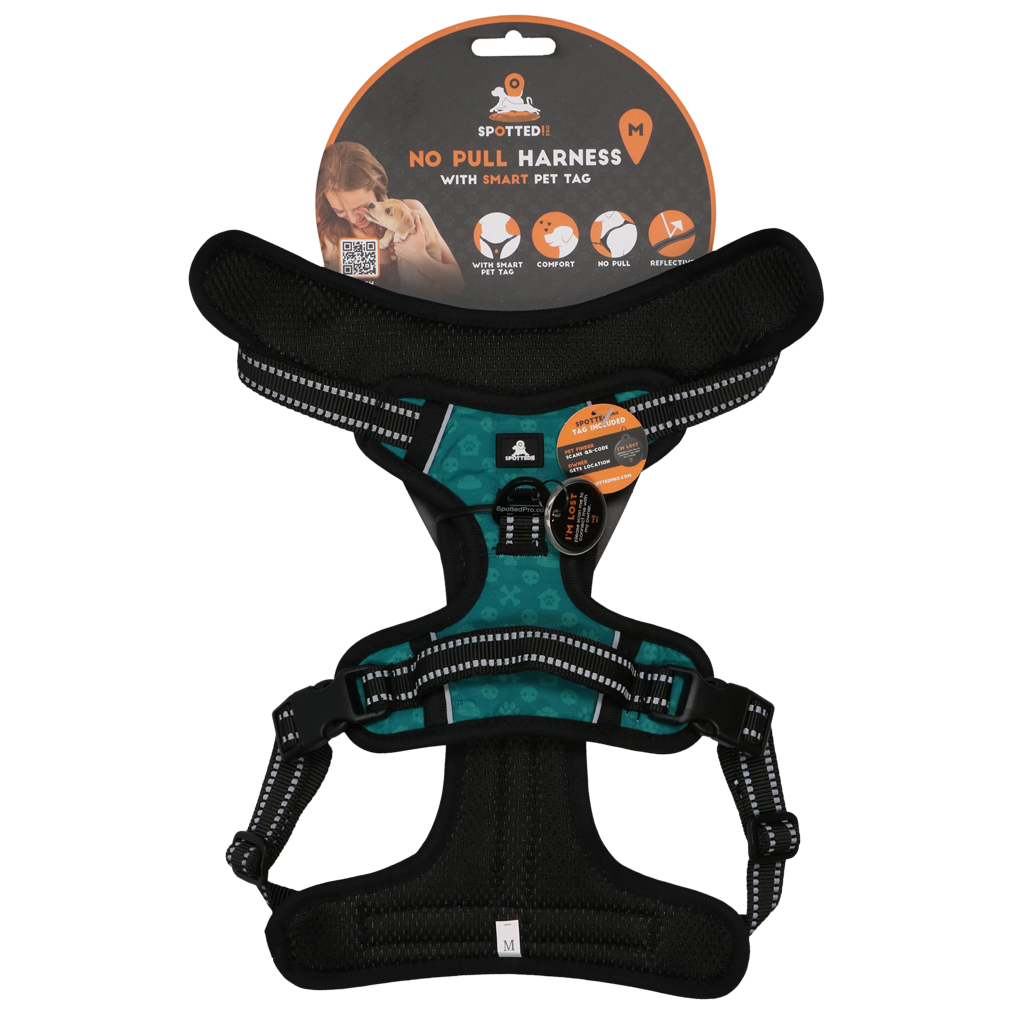 Spotted! Pro No Pull Harnas Grün M