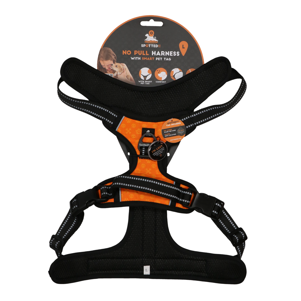 Spotted! Pro No Pull Harnas Orange L