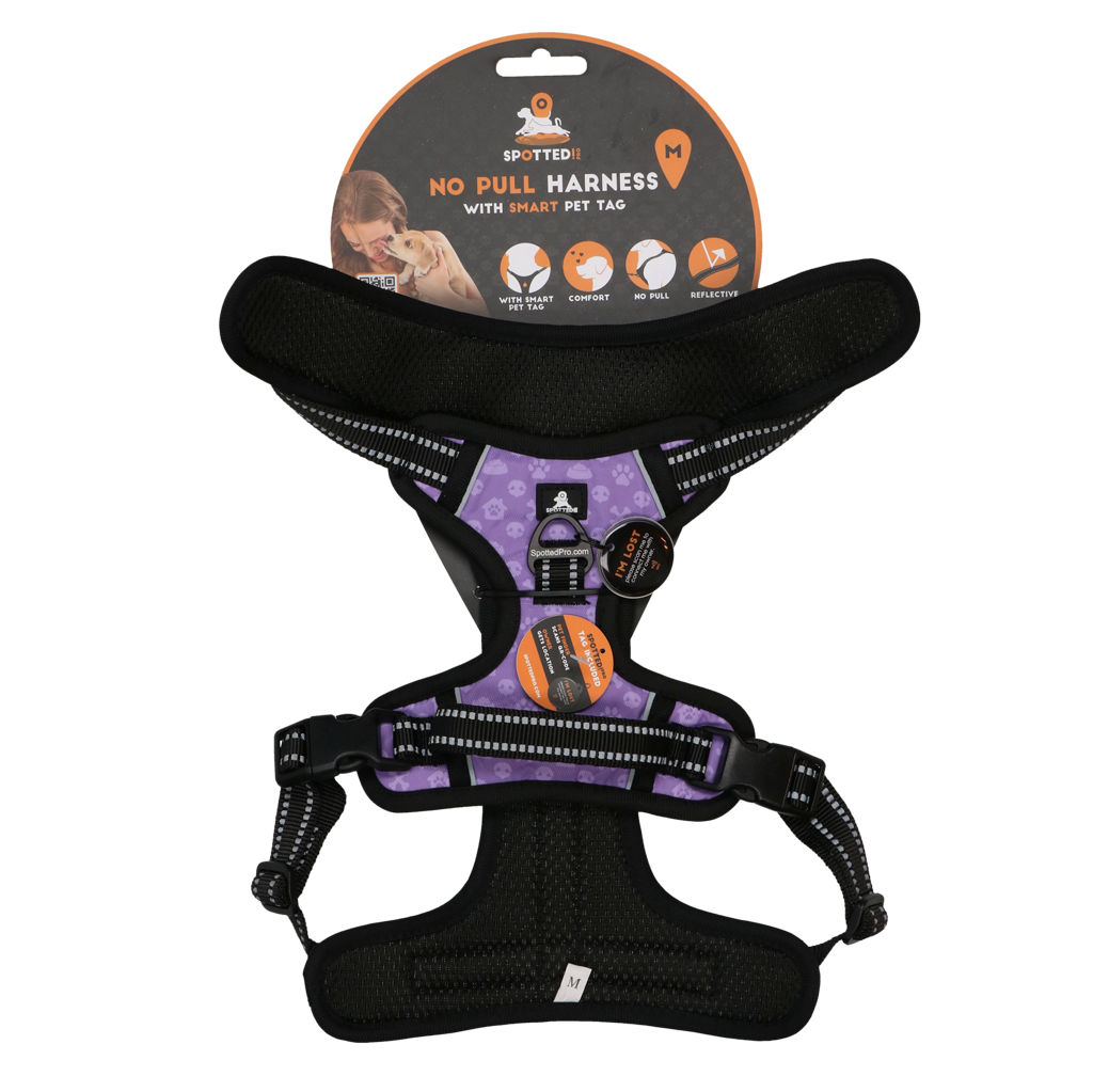 Spotted! Pro No Pull Harnas Lila M