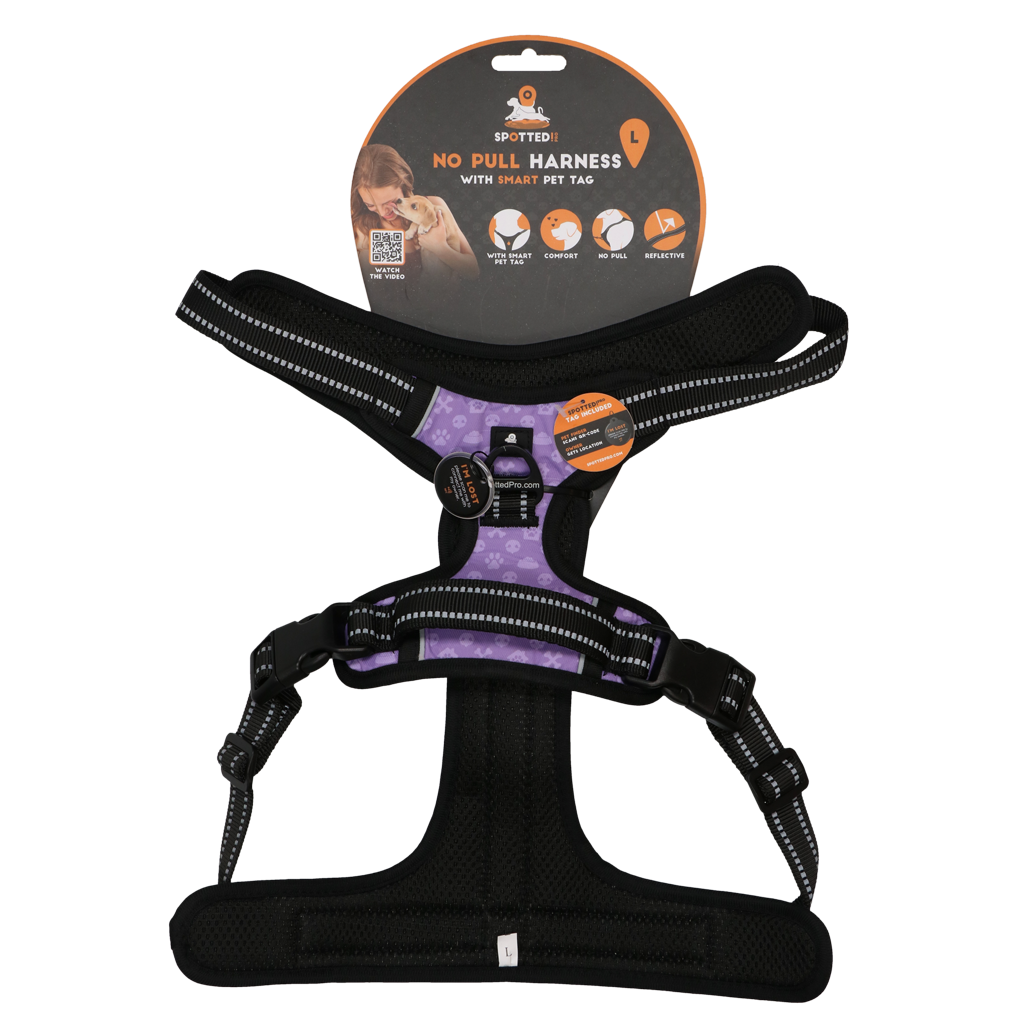 Spotted! Pro No Pull Harnas Lila L
