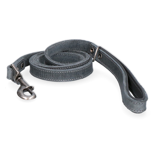 Spotted! Pro Leder Hundeleine Grau