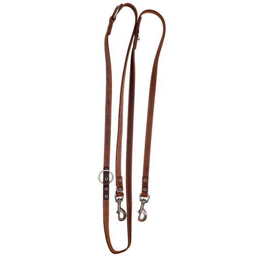 Spotted! Pro Leder Trainingsleine Braun 2 x 250 cm