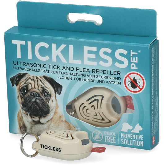Tickless Pet Mindestschutz von 6 Monaten Beige